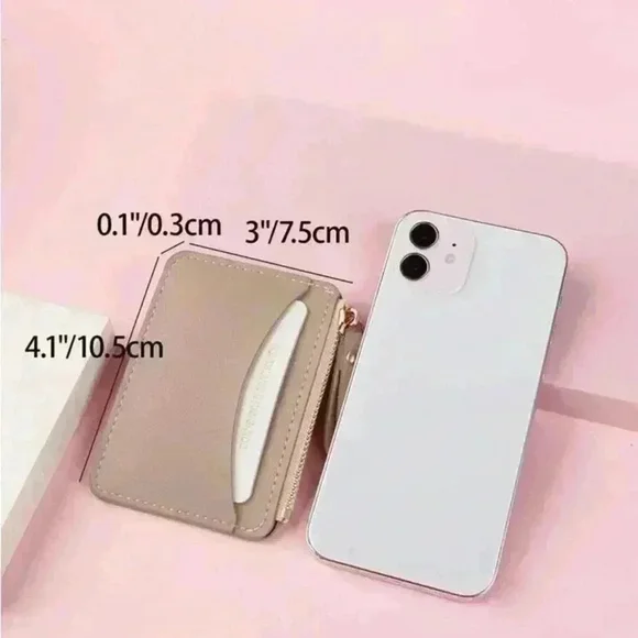 ⚠️Clearance🤎New Cardholder Two Tone Apricot Wallet - Picture 4 of 4